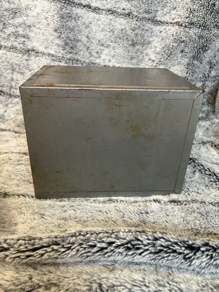 Vintage metal storage box #B4