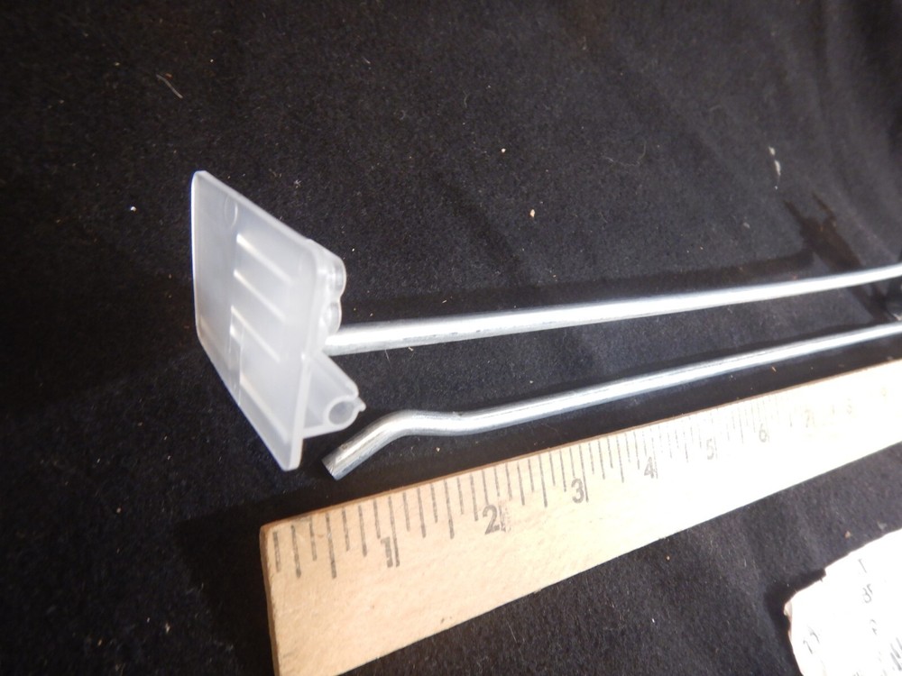 50 Pack 10" Hook with Label Holder for Pegboard Retail Display Use