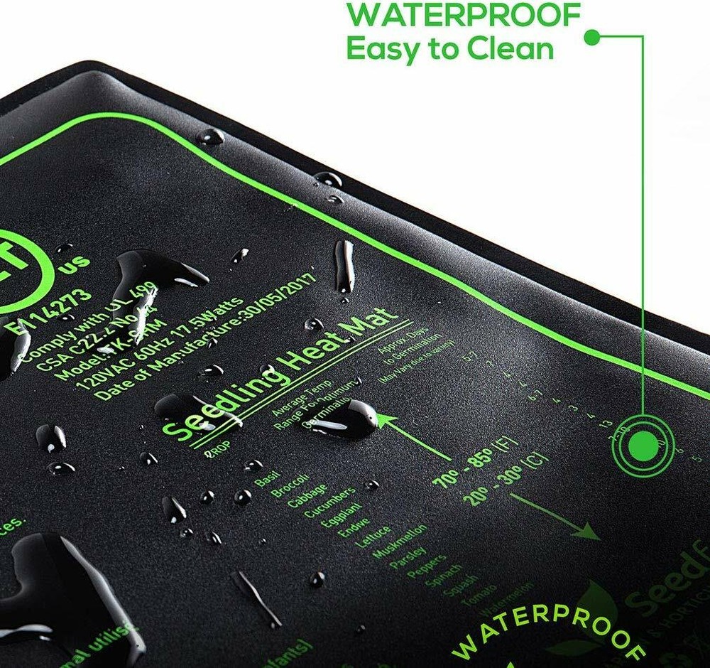 MET Seedling HeatMat Seed Germination Pad Mat with Digital Thermostat Controller