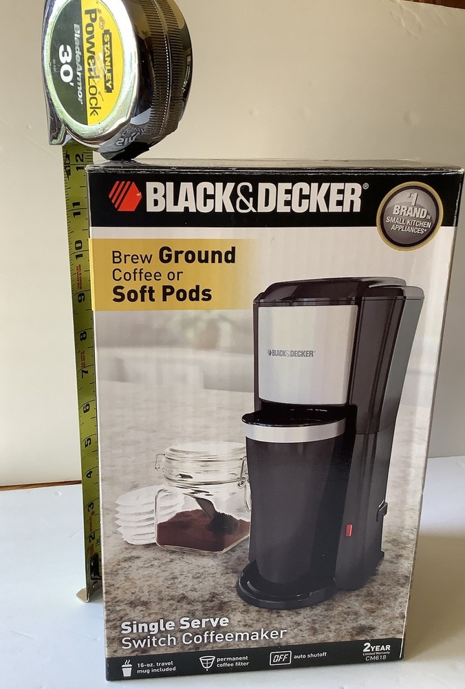 BLACK+DECKER CM618 Single Serve Coffeemaker NEW