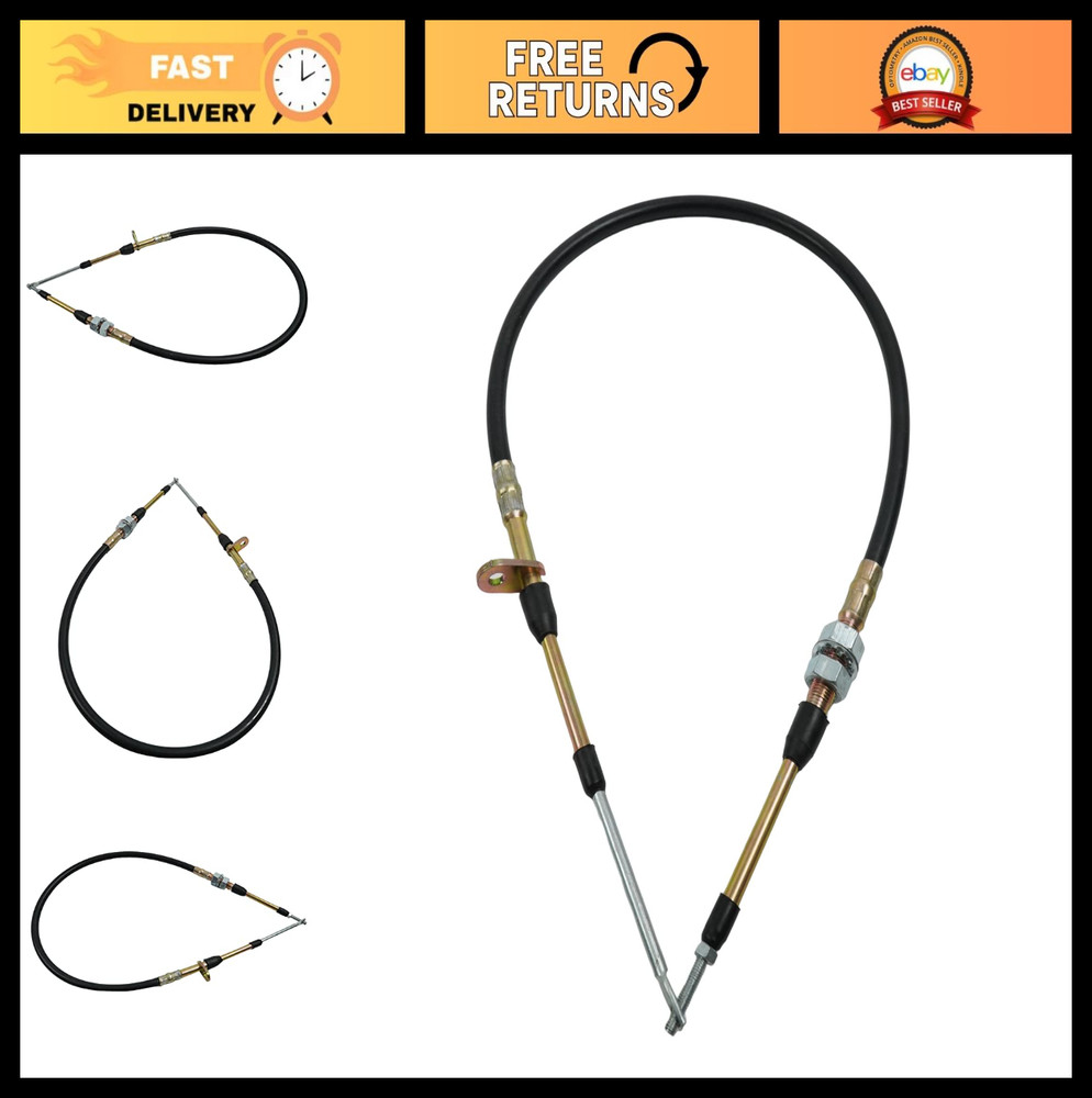 3FT Black Super Duty Race Shift Cable for B&M Shifters - High Performance, Durab