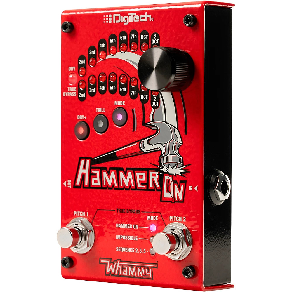 DigiTech HammerOn Pitch Octave Effects Pedal Red