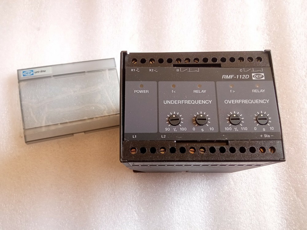 DEIF TYPE RMF-112D FREQUENCY RELAY 700002012.10 NEW