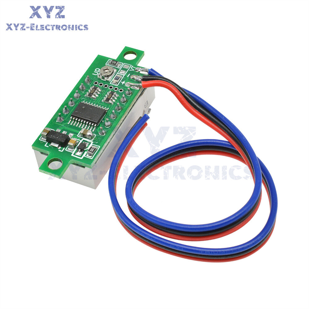 0.36 "Digital 4-Digit Voltmeter LED 0-100V Voltage Tester Panel Meter 3-Wire