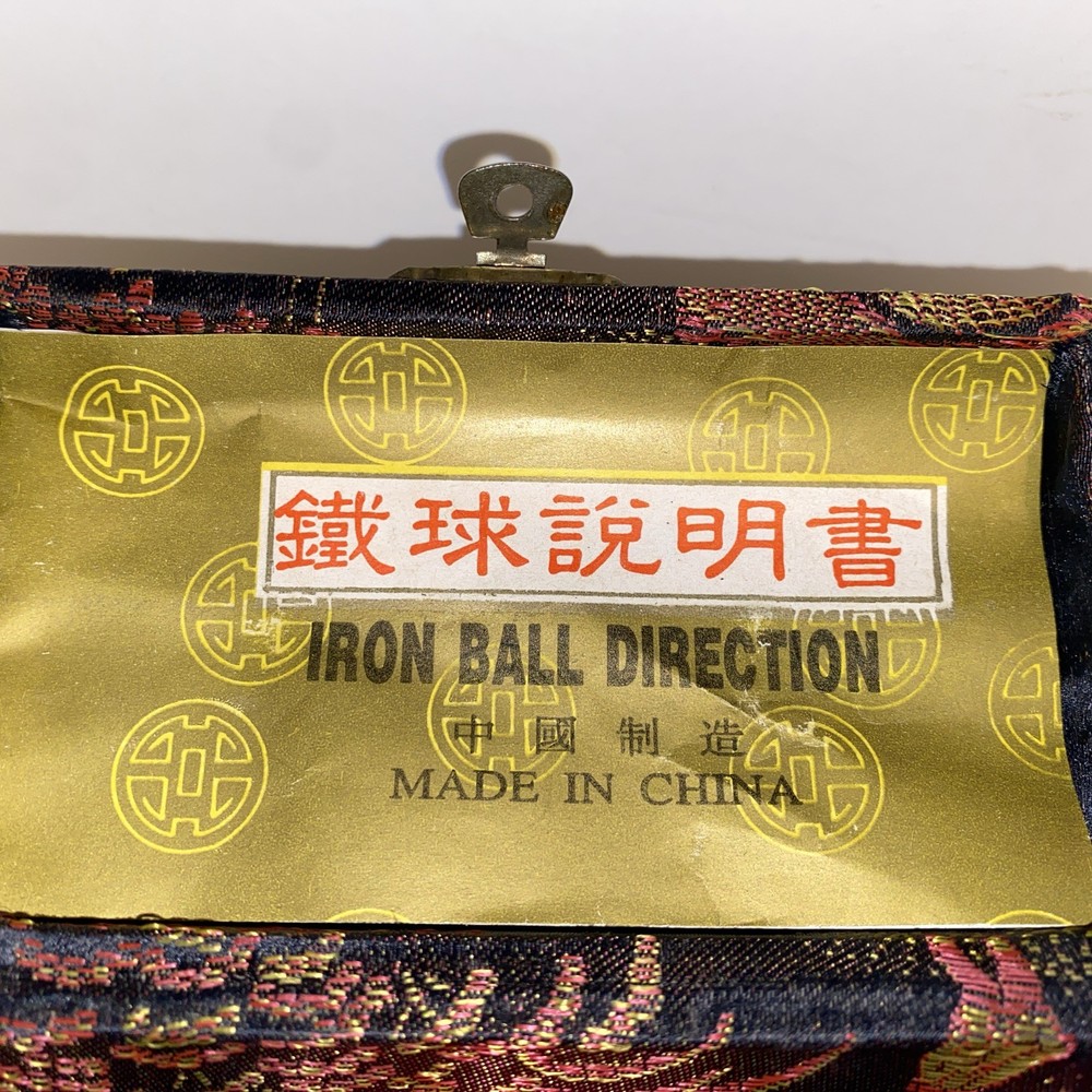 Vintage Baoding Balls Iron Ball Decoration Chiming Balls in Original Box