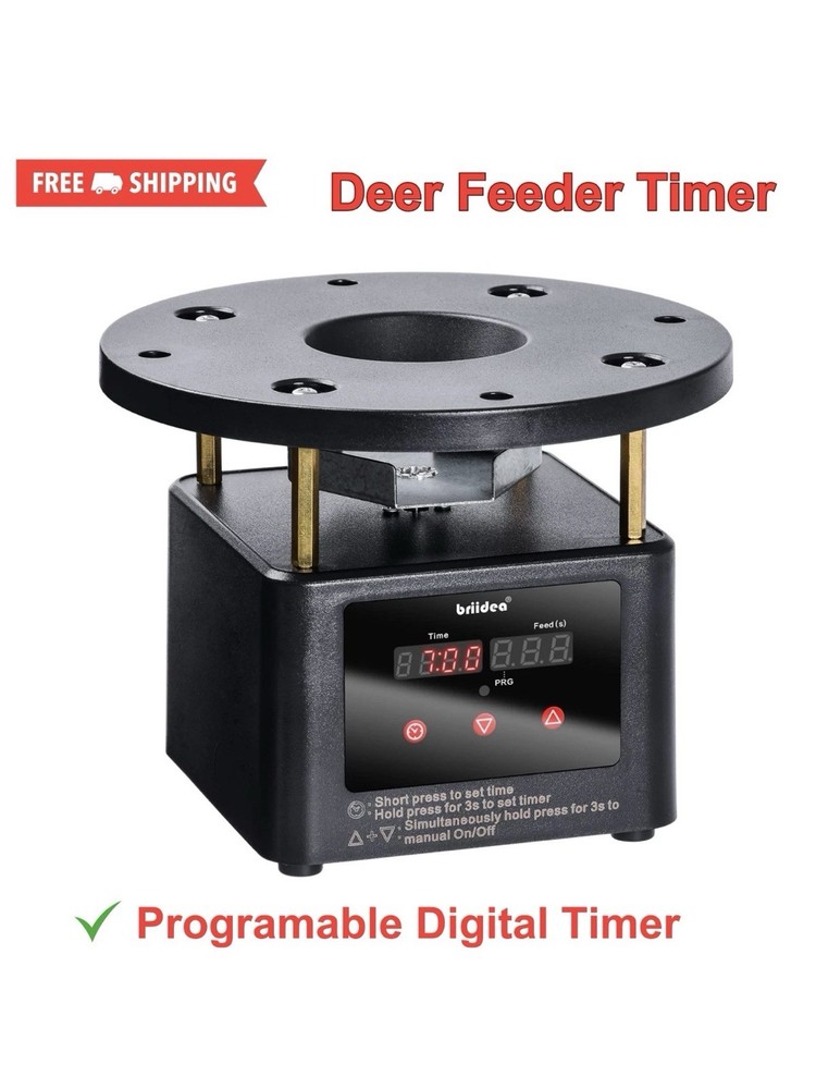 Deer Feeder Timer Kit Digital Programmable Motor Spin Plate Hunting Feeder