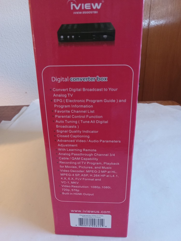 IVEW DIGITAL CONVERTER BOX USED