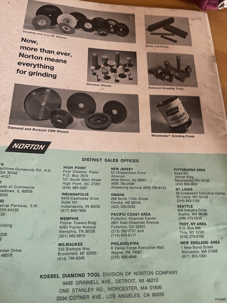 Norton Standard and Custom Dressing Tools Catalog