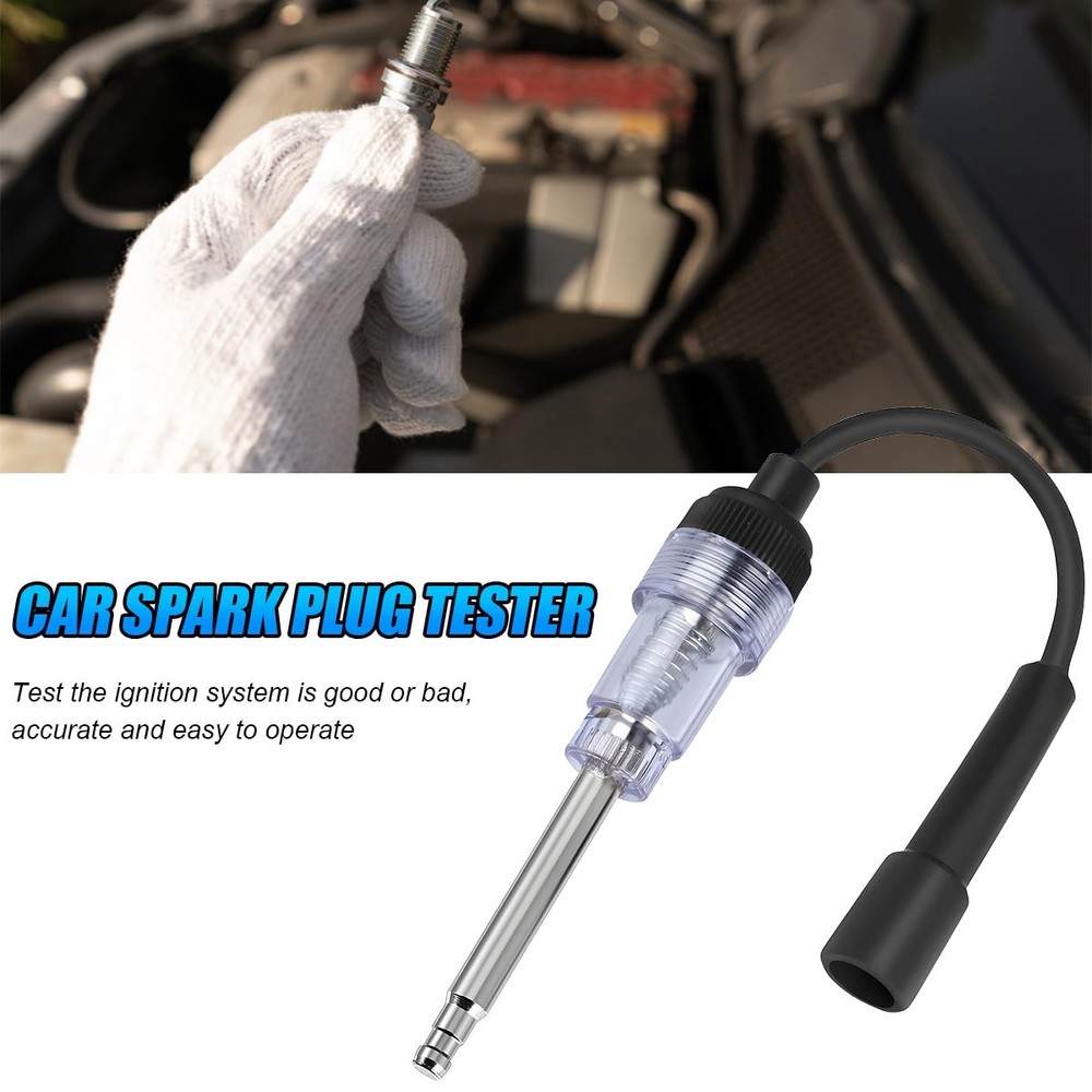 Car Inline Spark Plug Tester Vehicles Straight Boot Engine Ignition Coil Tester