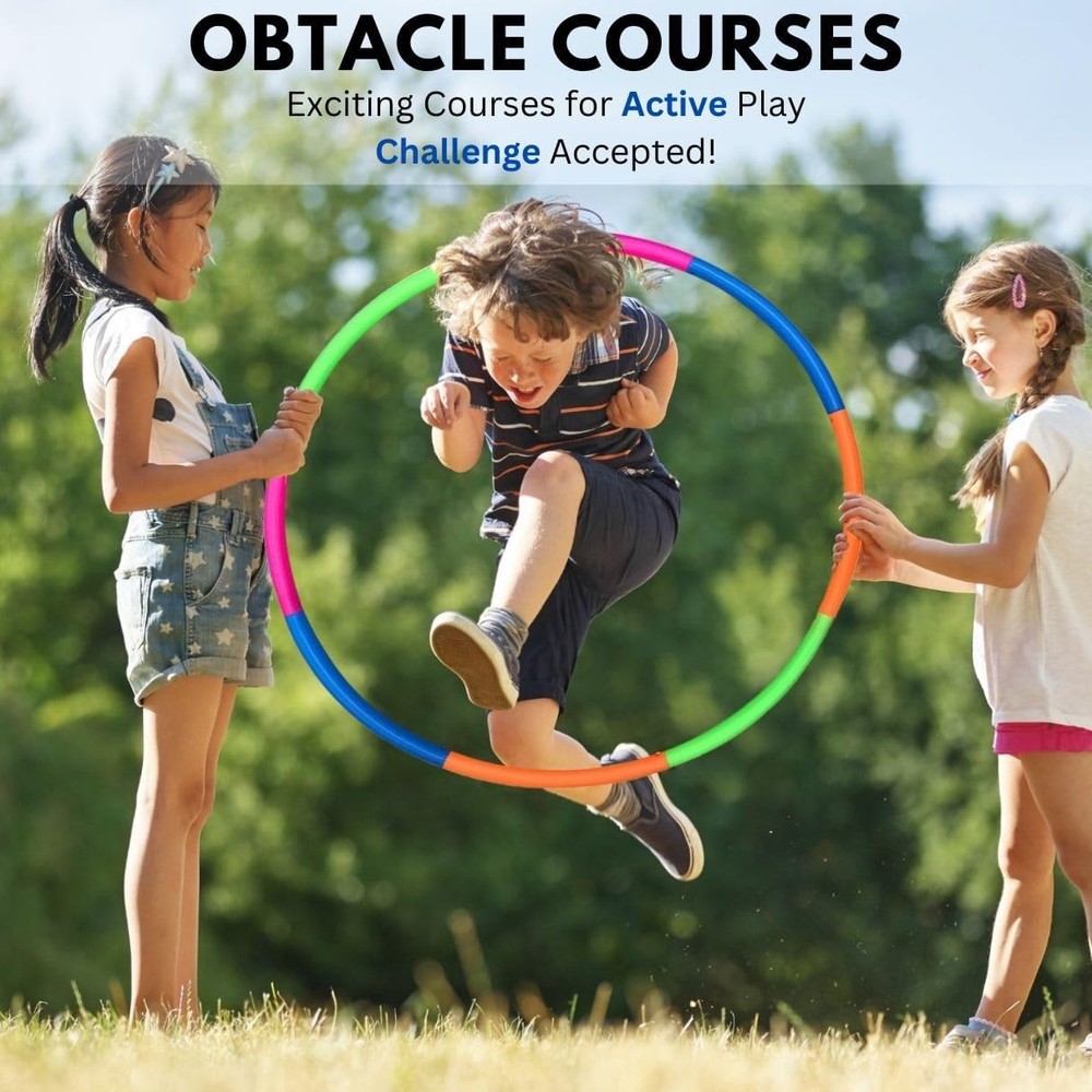 Kids Detachable Plastic Exercise Hoop 32"