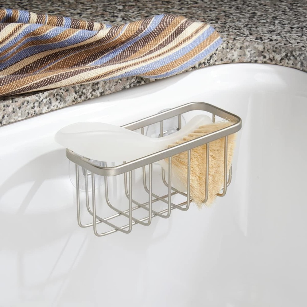 iDesign Gia Collection Stainless Steel Sponge Holder - Effortless Kitchen StyleS