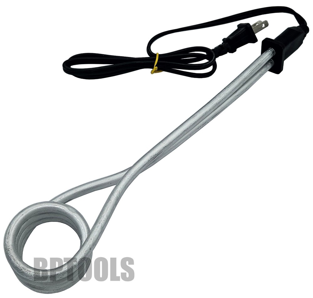 127V-1350W Water Heater Portable Electric Immersion Element Boiler Travel Coffee