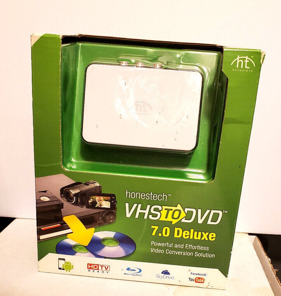 Honestech VHS to DVD/BLU-RAY 7.0 Deluxe Video Conversion Solution USB Windows