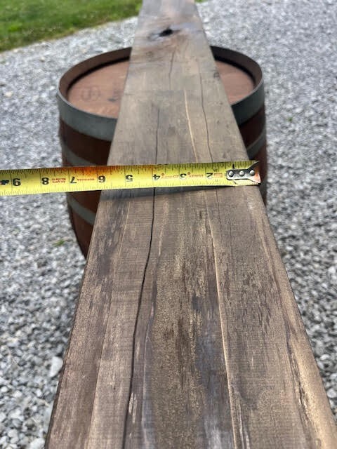 137 Fireplace Mantle Beam 72"x6"x6" Solid, Rustic, Salvage