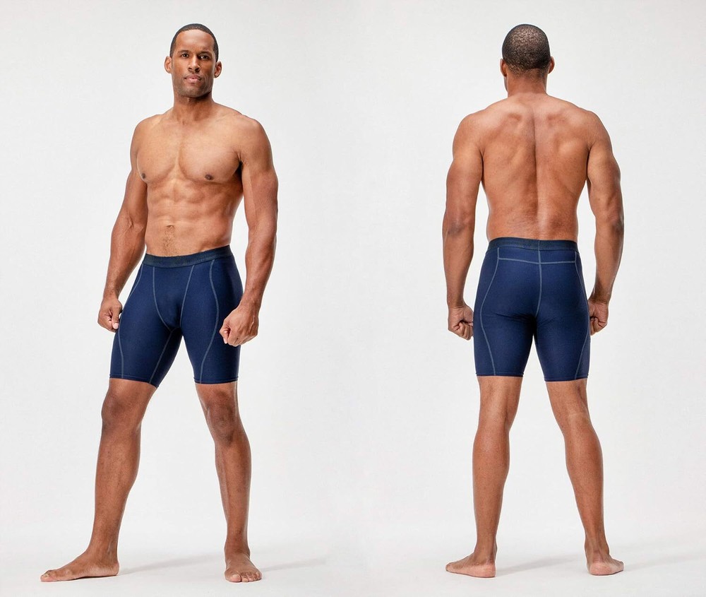 DEVOPS 3 or 5 Pack Compression Shorts Men Spandex Sport