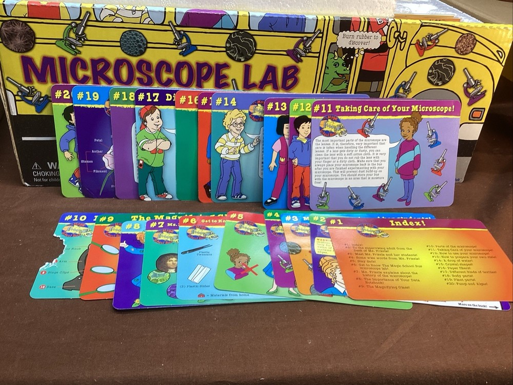 The Magic School Bus Microscope Lab Scholastic Mrs Frizzle Science Learning Kit