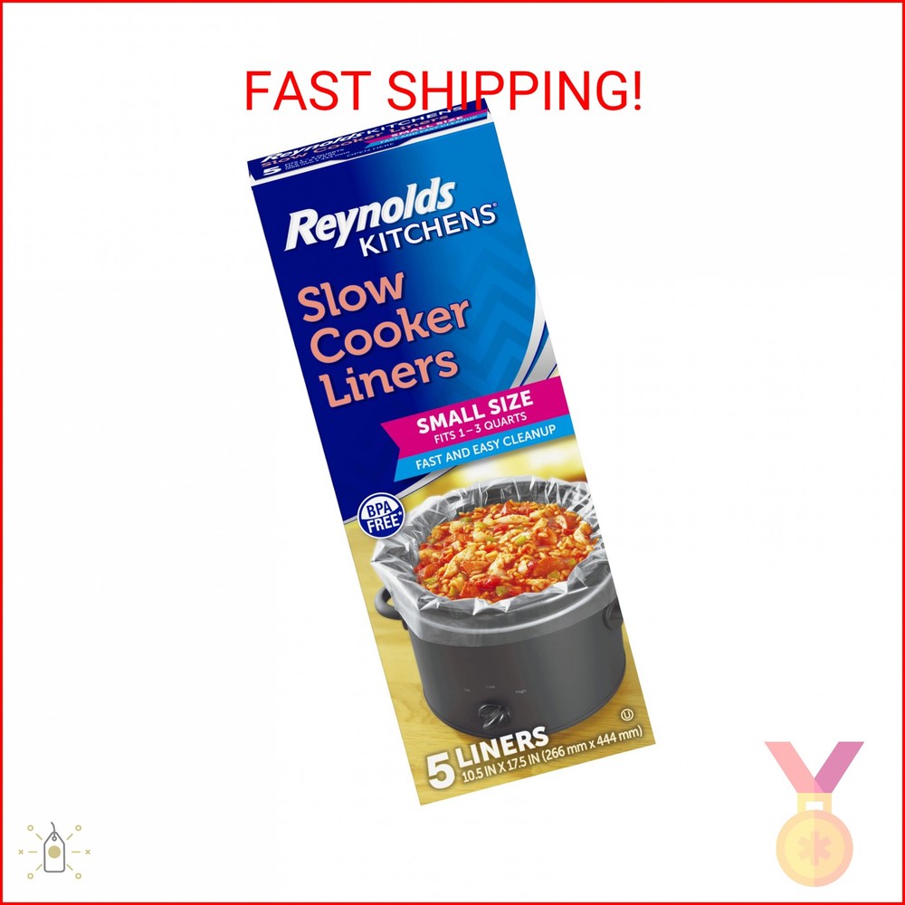 Reynolds Kitchens Slow Cooker Liners, Small (1-3 quart), 5 Count