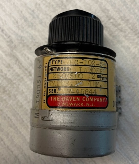 Daven attenuator 250/500 not used
