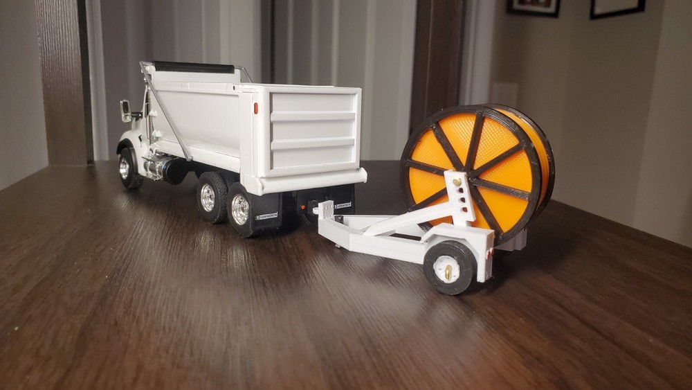 Custom 1/50 Scale Cable Reel Trailer