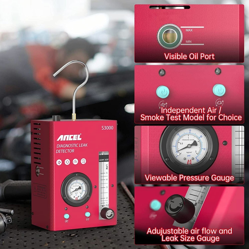 ANCEL S3000 EVAP Smoke Machine Leak Detector Diagnostic Tool for Auto System