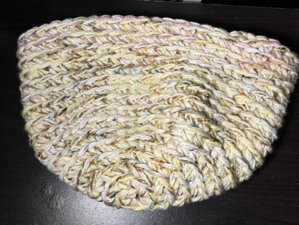 Yellow Crochet Basket