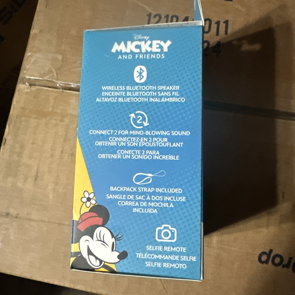 Mickey & Friends Mickey Mouse Bitty Boomers Bluetooth Portable Speaker w/Strap