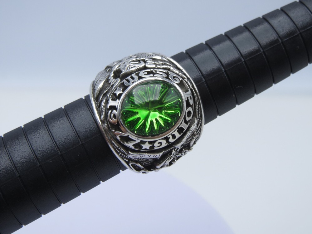 SOLID Silver 925 , RING , USMA , WP , West point Ring , 1977 , US SIZE : 11.5