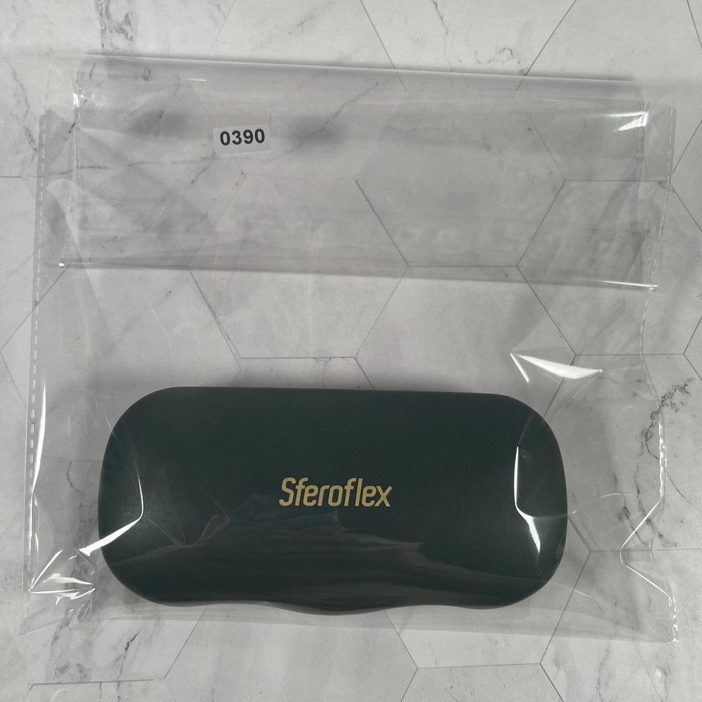 Sferoflex Eyeglasses Hard Case Portable Protective Case Dark Green