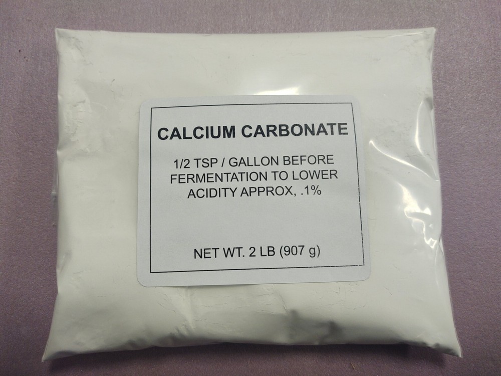 2lb Calcium Carbonate. Pure Food Grade Calcium, Beer and Wine Making Calcium