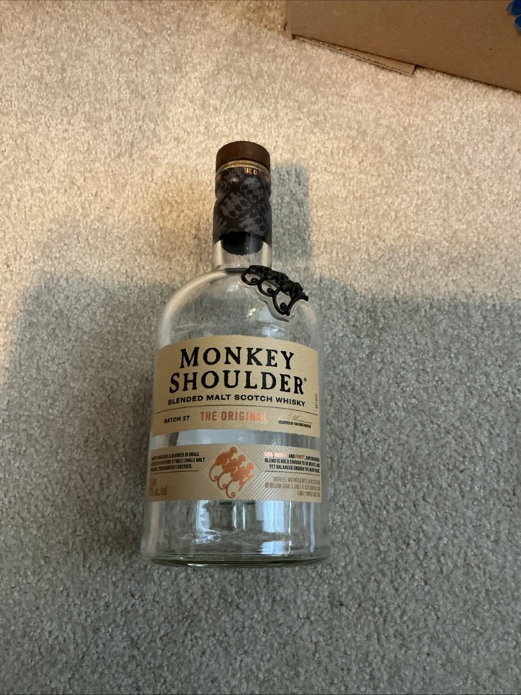 Monkey Shoulder Scotch Whiskey (empty bottle)