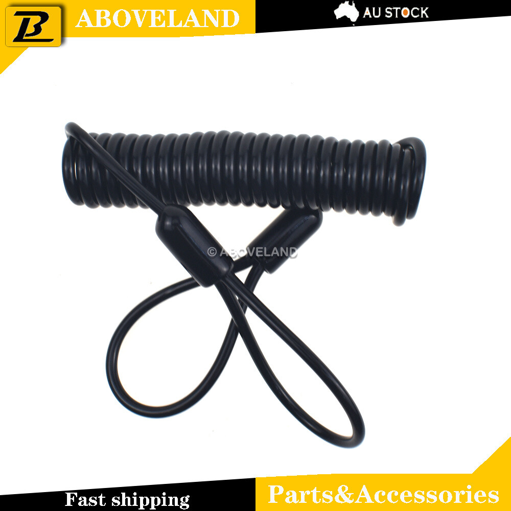 1.5M Motorcycle Scooter Alarm Disc Lock Security Spring Reminder Cable Black