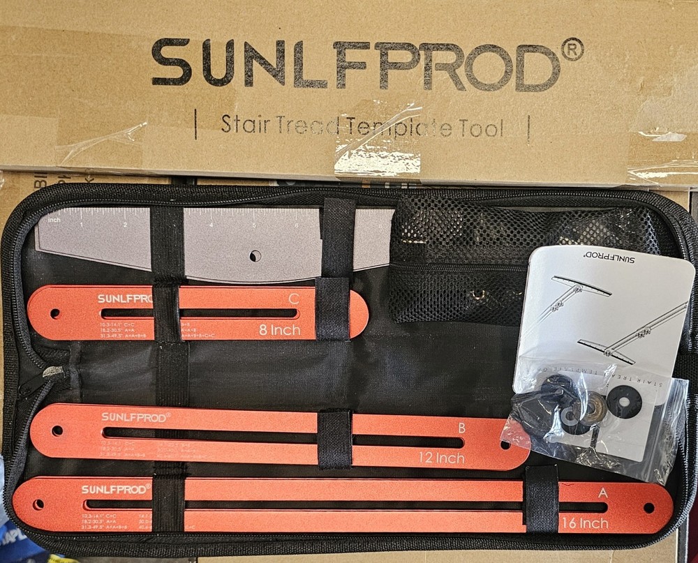 Stair Tread Template Tool - Solid Stair Tread Gauge, Stair Tools for Stair...