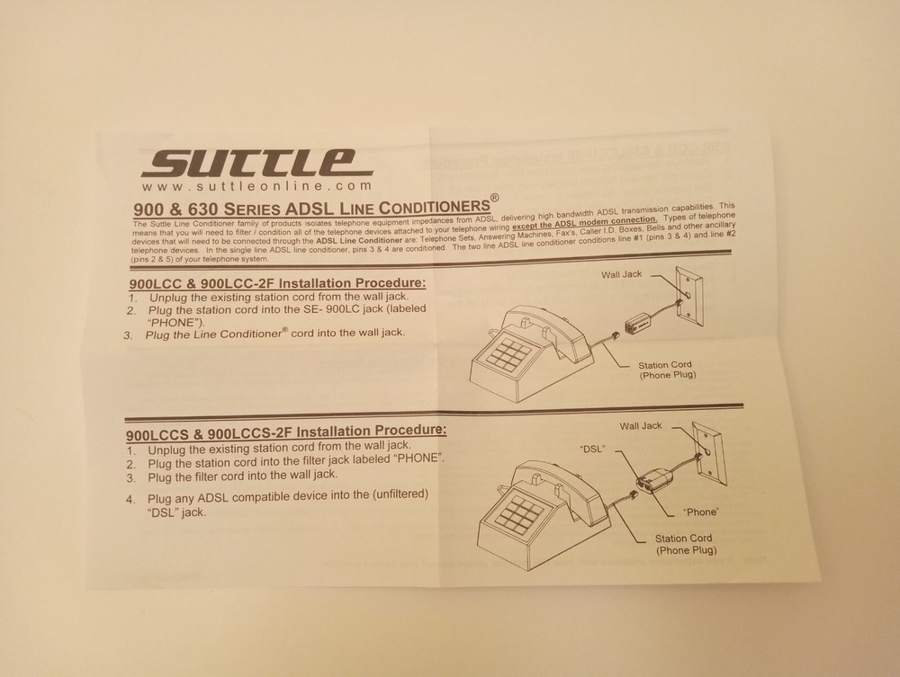 Suttle Line Conditioner Includes 2 each Open Package New KIT2CA AC08T-401-29000