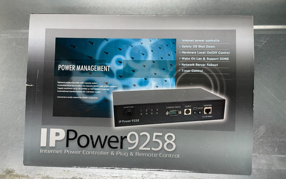 Aviosys IP Power 9258 4 Port Web Power Controller Switch Power