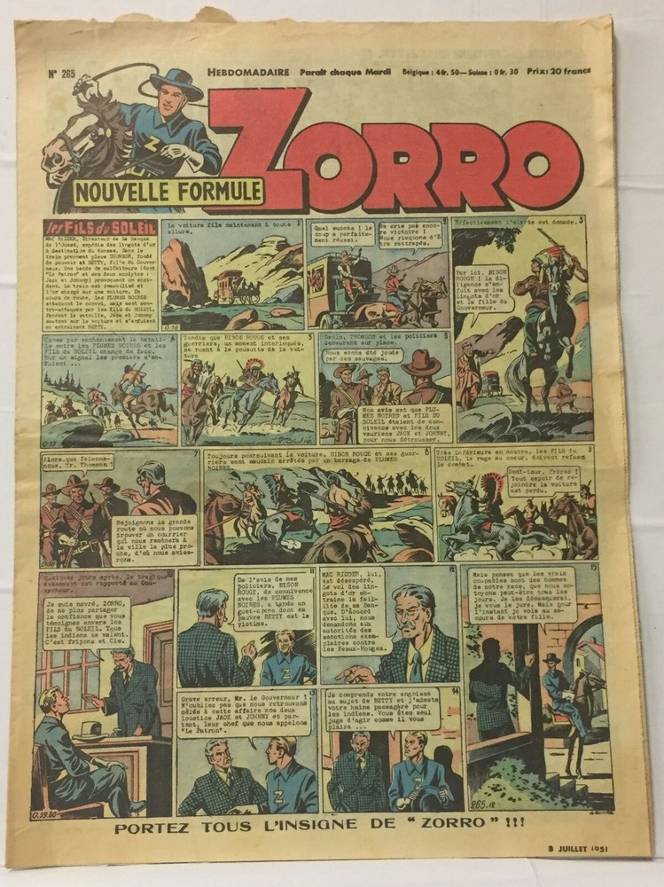 Zorro - 8 Juillet 1951 - No 265