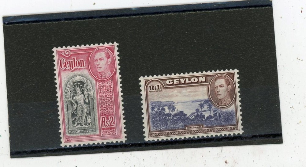 Ceylon 1938 Scott# 287-8 Mint LH