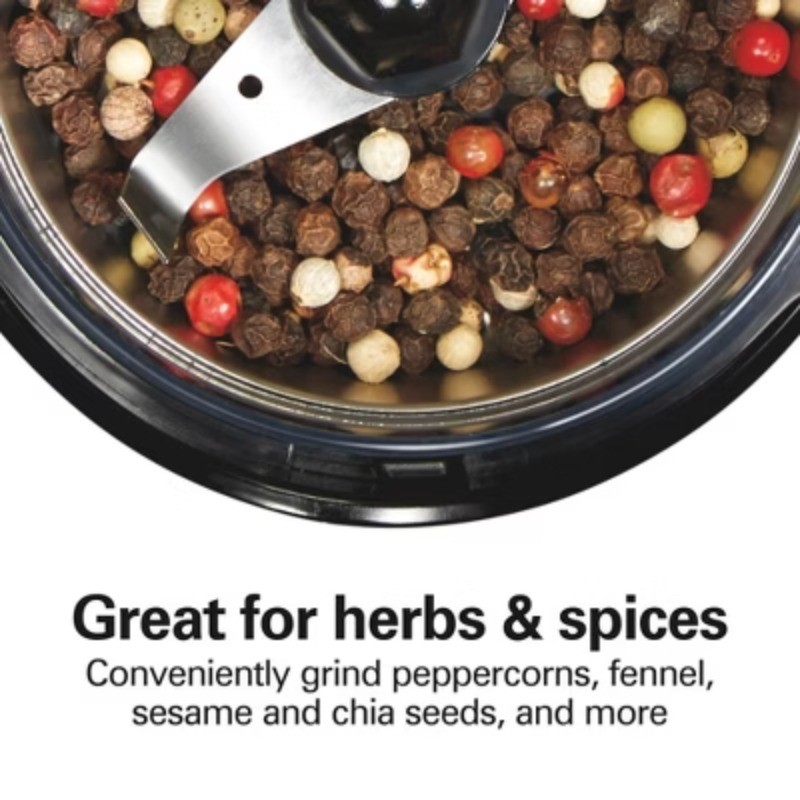 Coffee Grinder Black: Electric Blade Grinder, 12 Cup Capacity