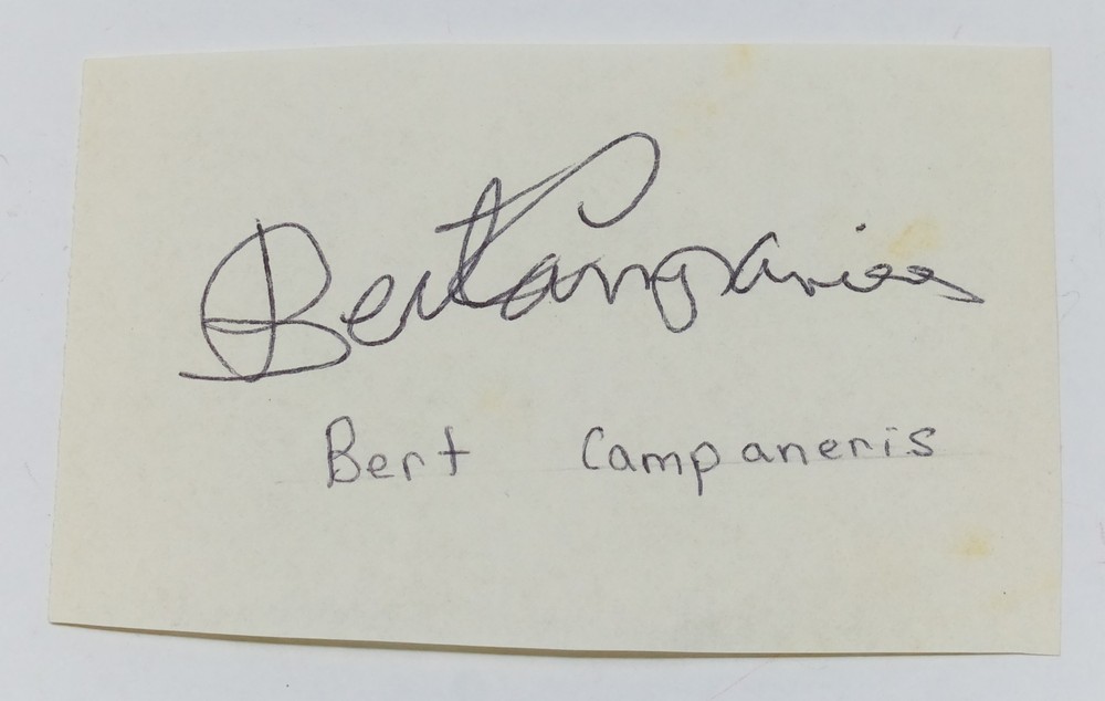 Bert Campaneris cut autograph