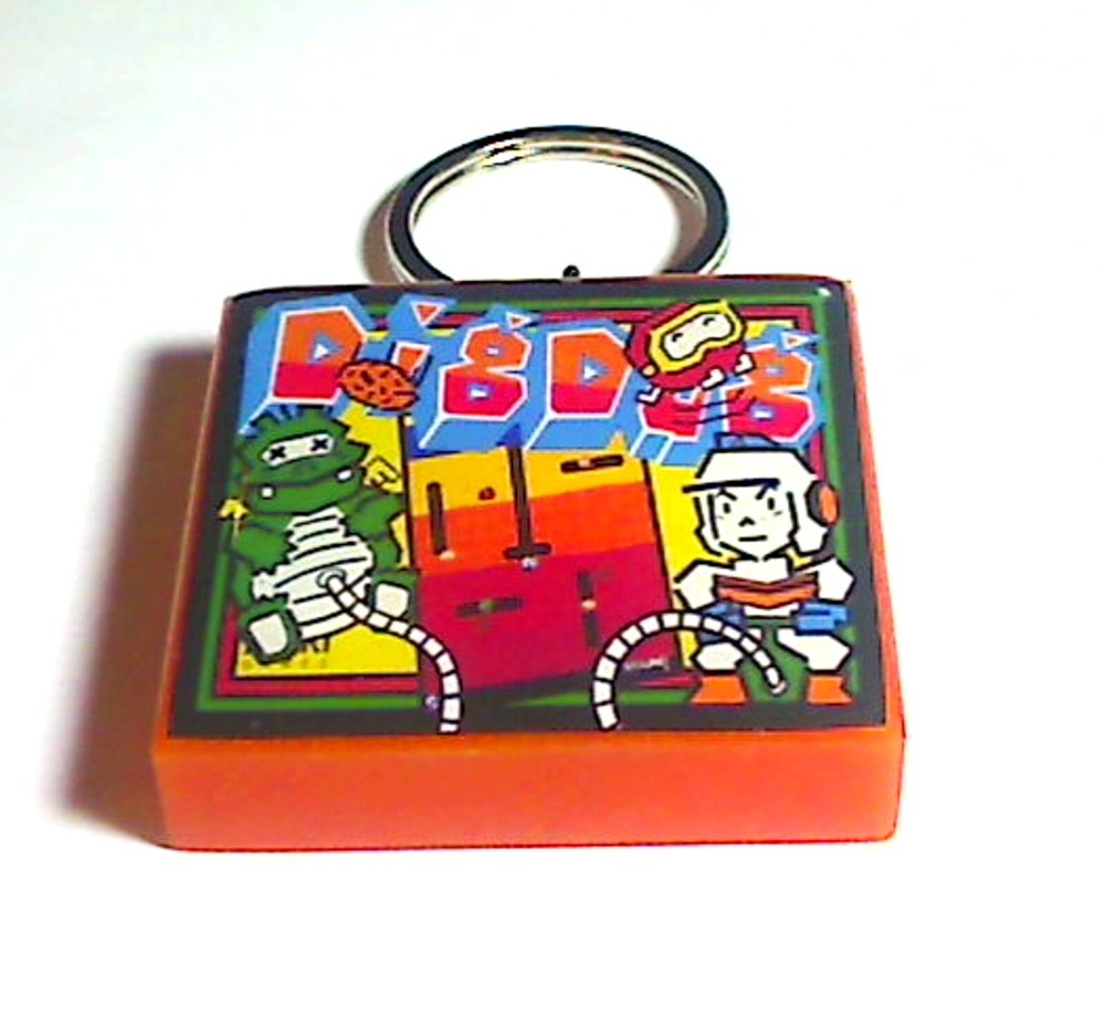 Dig Dug Arcade Coin Door accessory Keychain