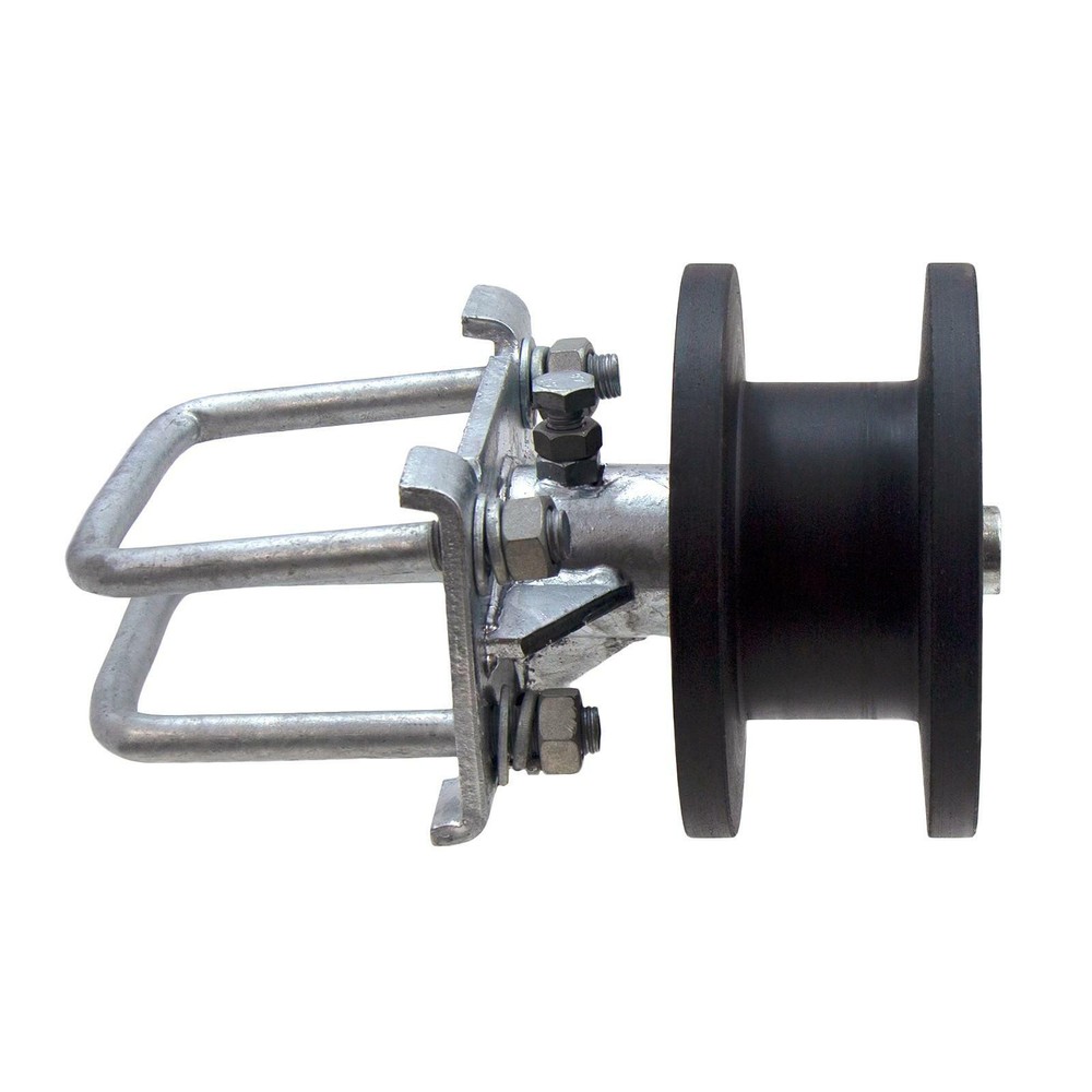4" Square Post x 2" Square Gate Frame Premium Nylon Cantilever Roller