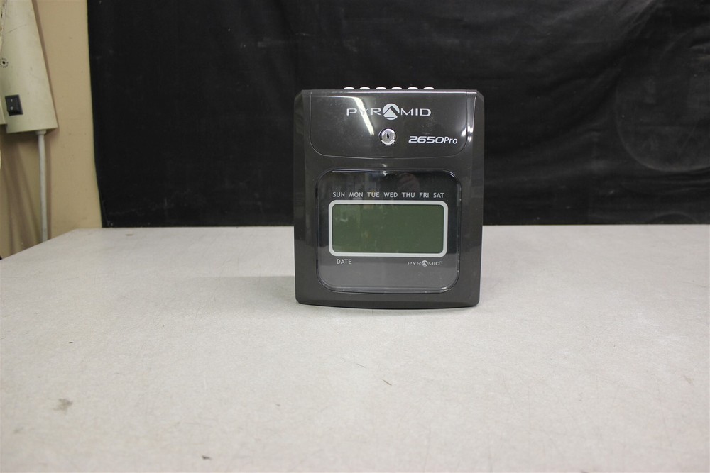 Pyramid Punch Card Time Clock System 2650