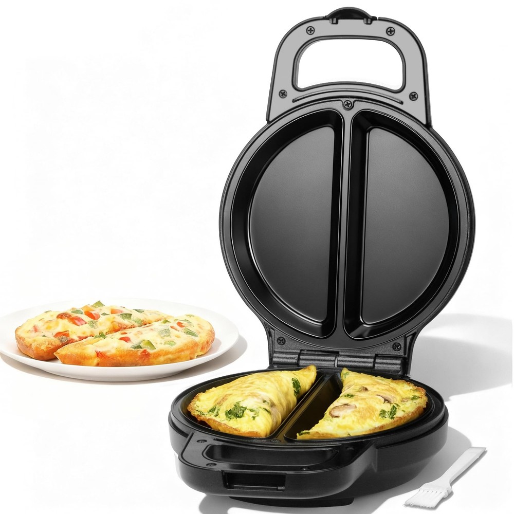 SugarWhisk Flip Omelette Maker Electric, Pan Standard, Graphite