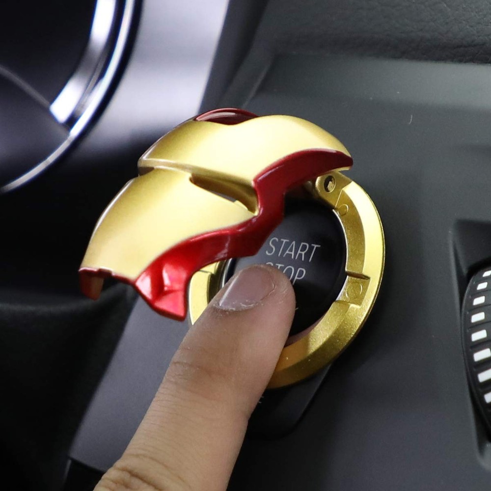 Car Engine Start Button Cover ABS Car Ignition Switch Decorative Cover, auto Int