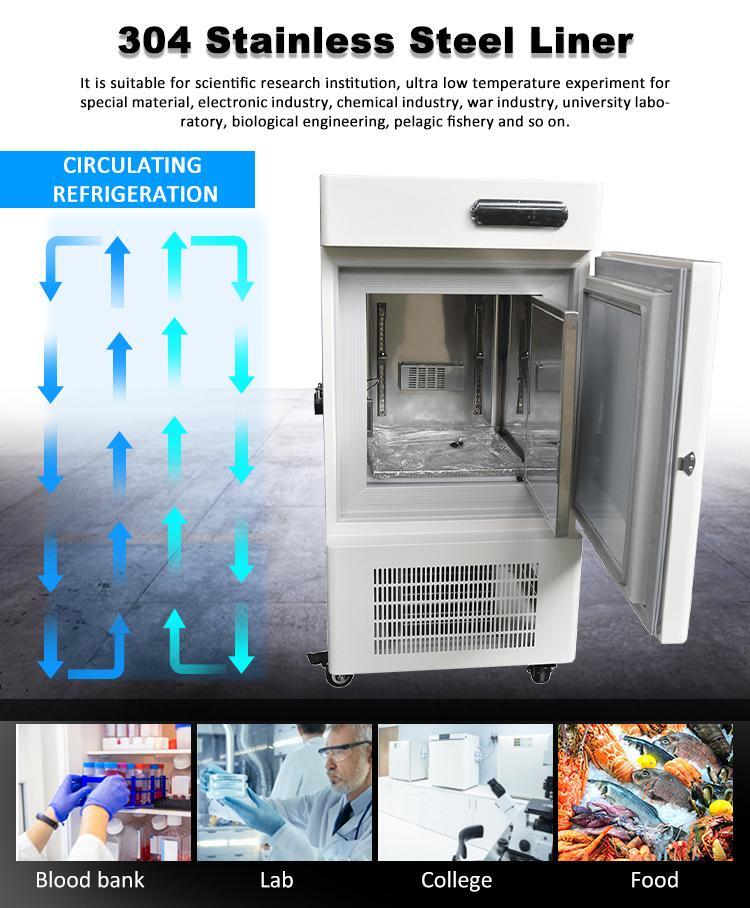 -86℃ Vertical Ultra-low Temperature Deep Freezer for Samples Storage 2.05Cu Ft