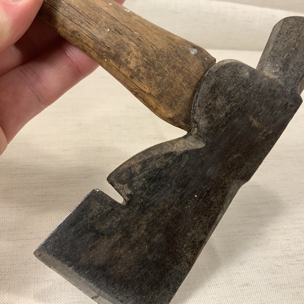 VINTAGE PLUMB CARPENTER'S HATCHET OCTAGONAL HAMMER w/ NAIL PULLER Tool