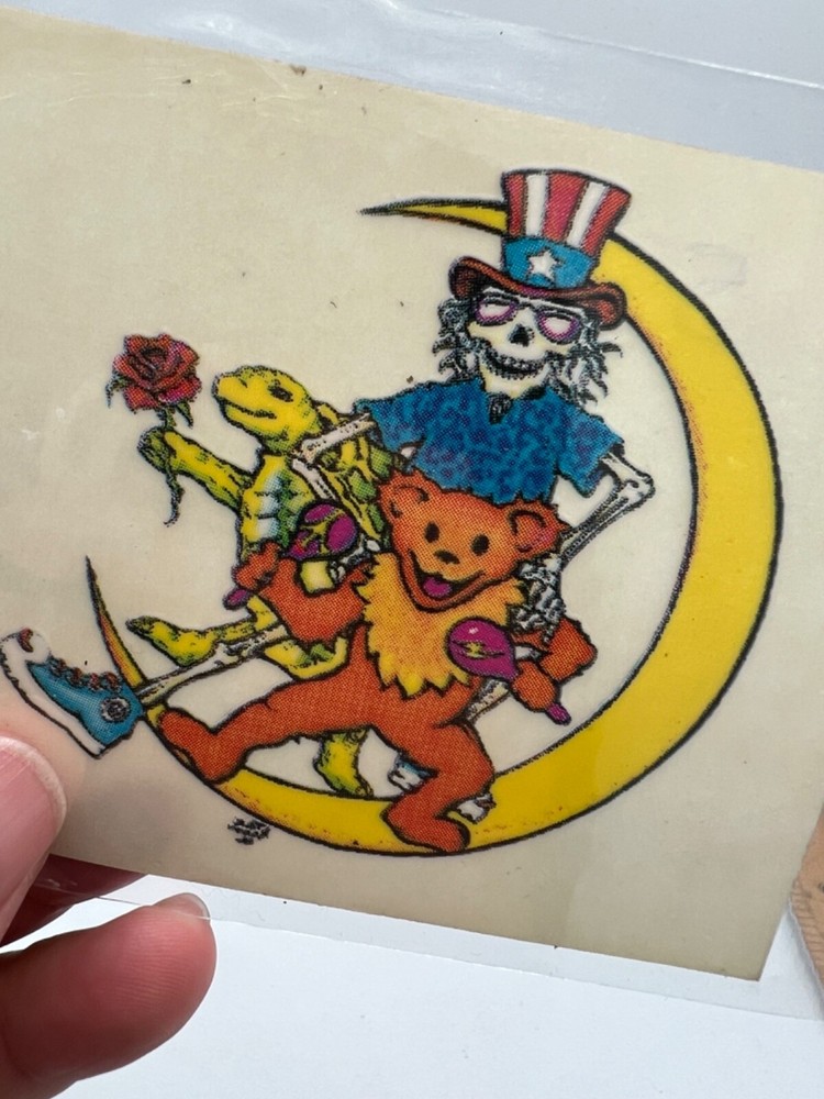 Vintage Grateful Dead Psychedelic Hippy Art Window Sticker Decal Bundle Lot 4pc.