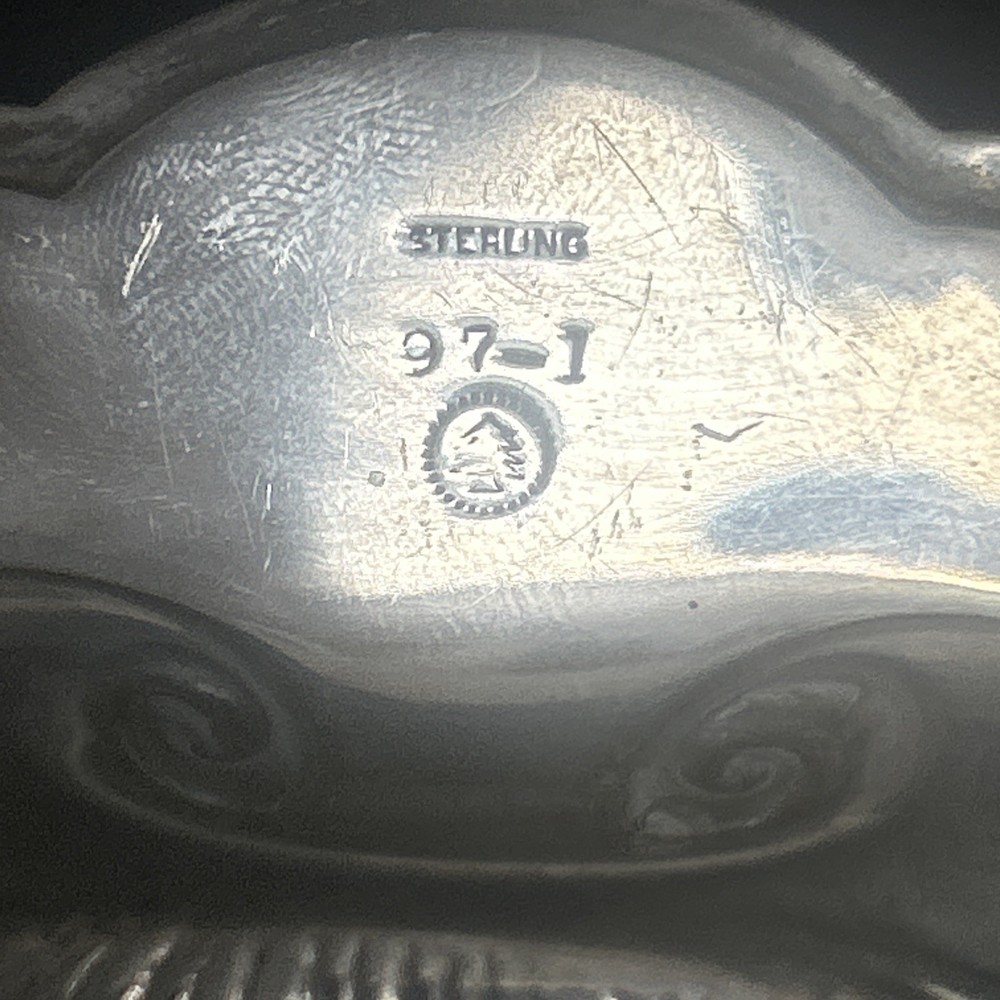 92g Sterling Silver Shell Nut Dish By Tuttle