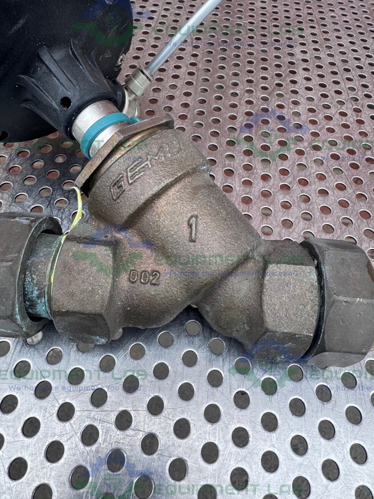 Gemu 554/25/D195 Pneumatic Angle Seat Globe Valve w/ 1" Compression Fitting