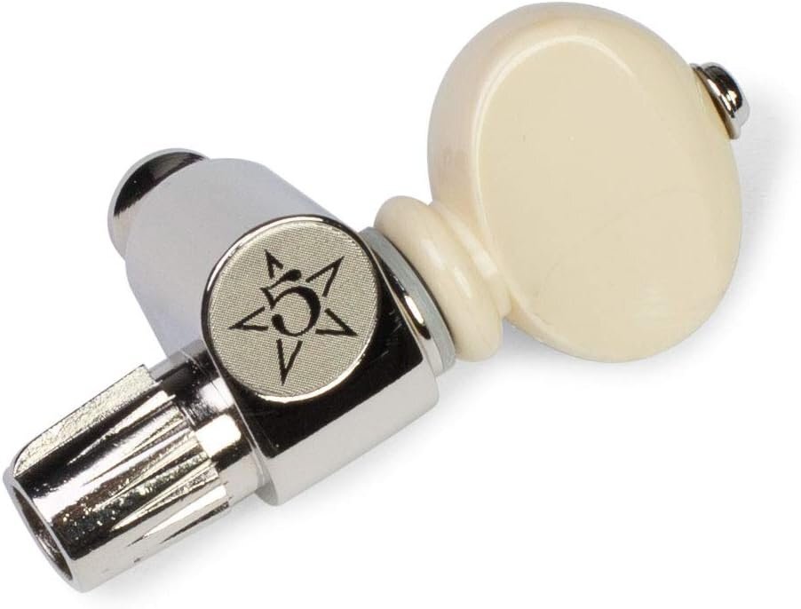 Five-Star 5th String Banjo Peg, Nickel with Cream Knob