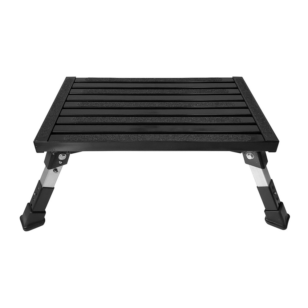 Caravan RV Lightweight Compact Folding Platform Step Adjustable Height 19-23cm